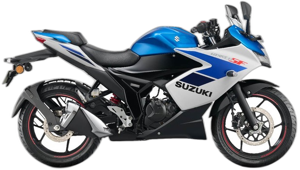 SUZUKI Gixxer Met. Triton Blue / Pearl Glacier White