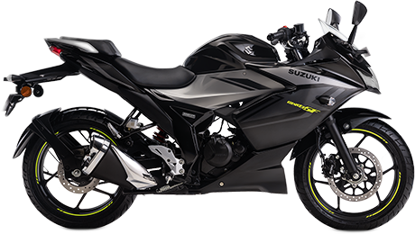 SUZUKI Gixxer YVB (Glass Sparkle Black) + YHG (Met. Oort Gray)
