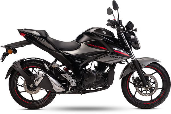 SUZUKI Gixxer YVB (Glass Sparkle Black) + YHG (Met. Oort Gray)