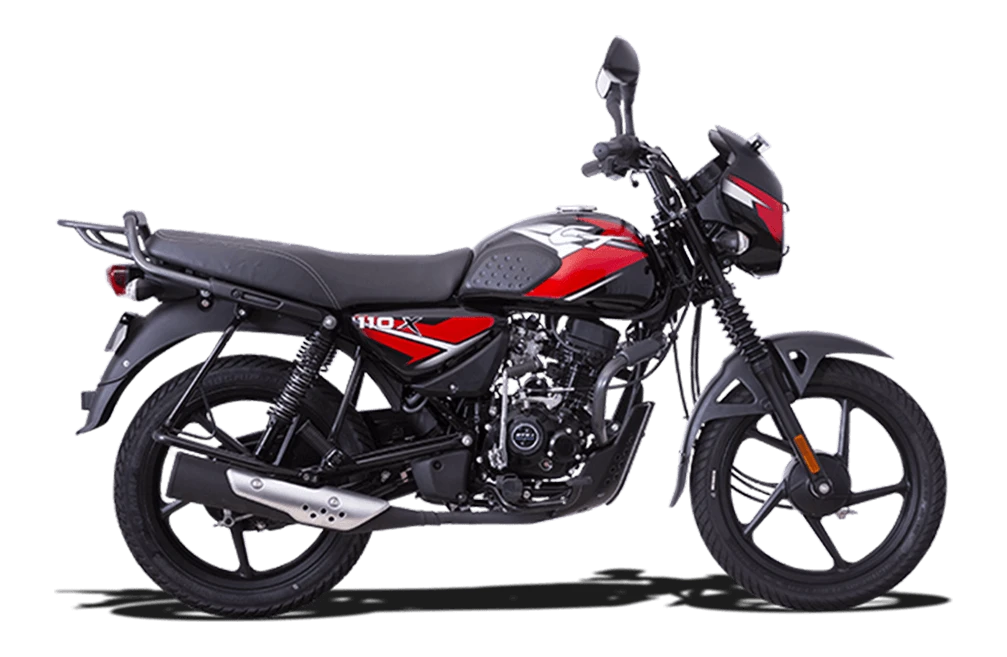 BAJAJ CT 110X Ebony Black - Red