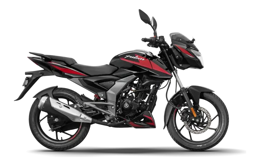 BAJAJ Pulsar 125 Ebony Black + Magenta Red