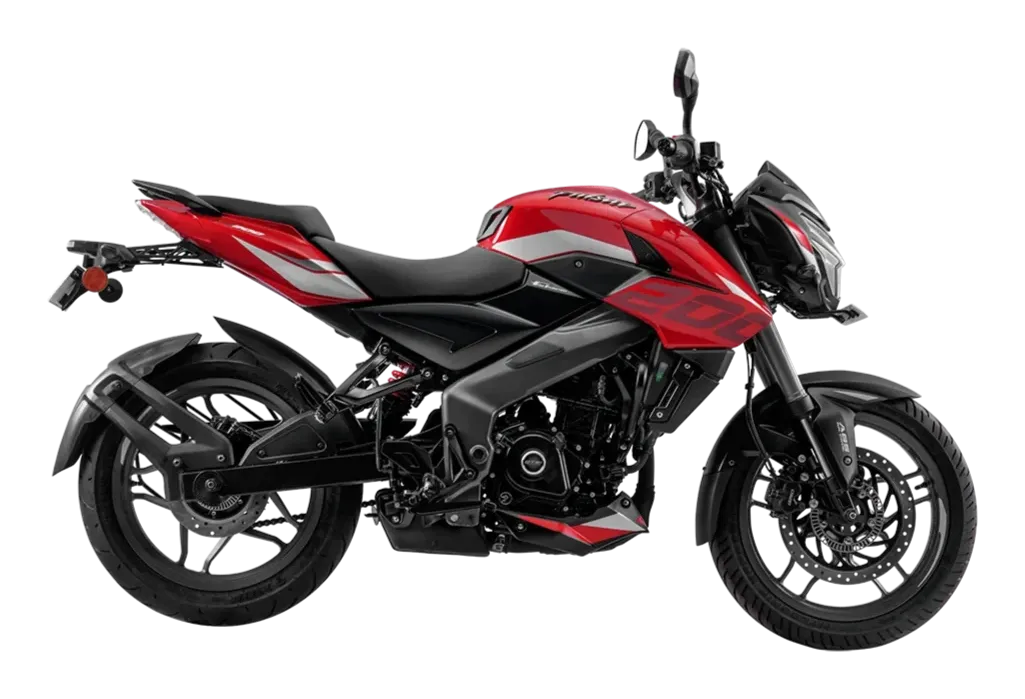 BAJAJ Pulsar NS200 Cocktail Wine Red - White
