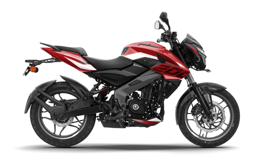 BAJAJ Pulsar NS200 Cocktail Wine Red - White