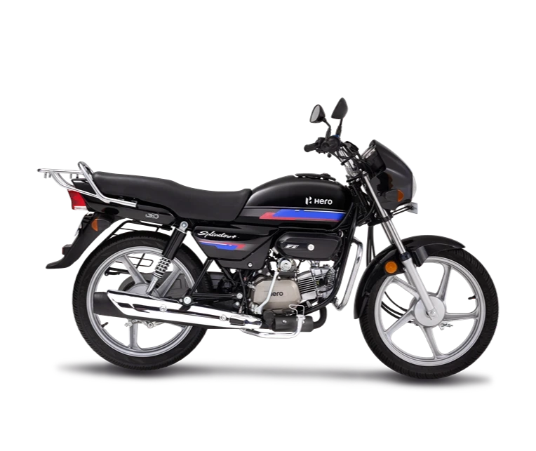 HERO Splendor+ I3S · Black Red Purple