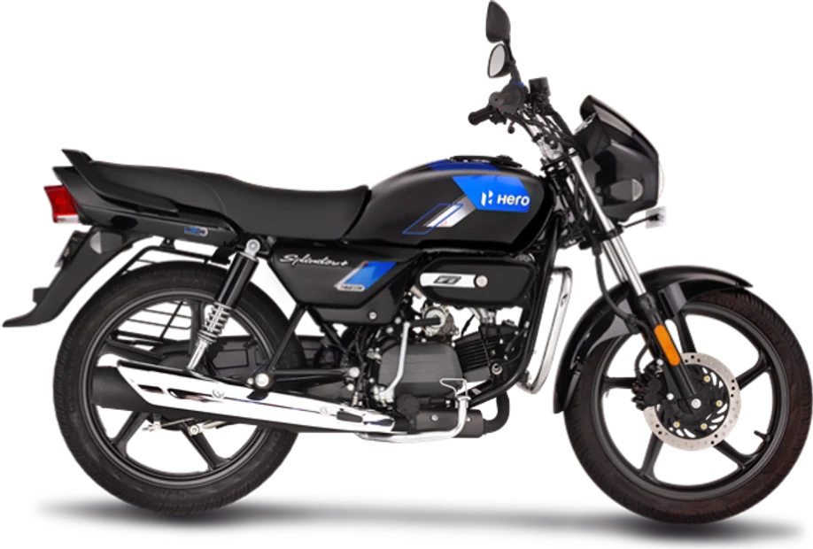HERO Splendor+ XTEC Black Sparking Blue