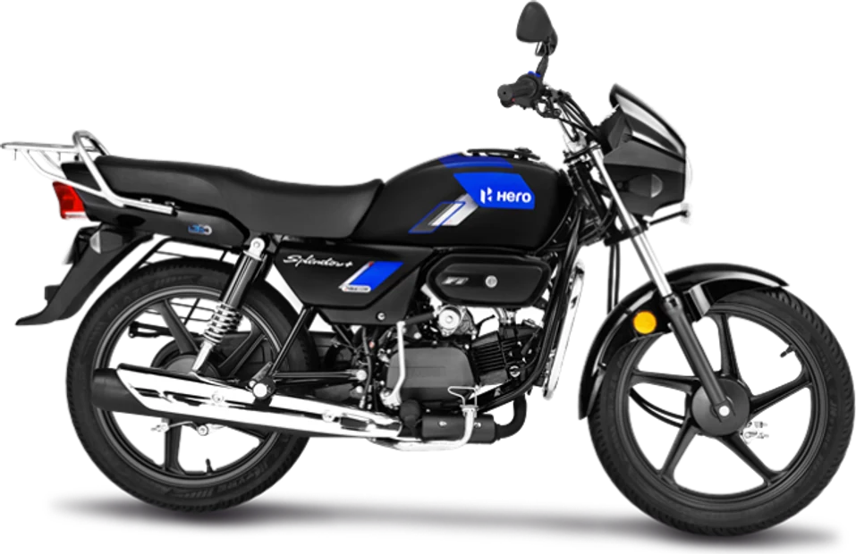 HERO Splendor+ XTEC Black Sparking Blue