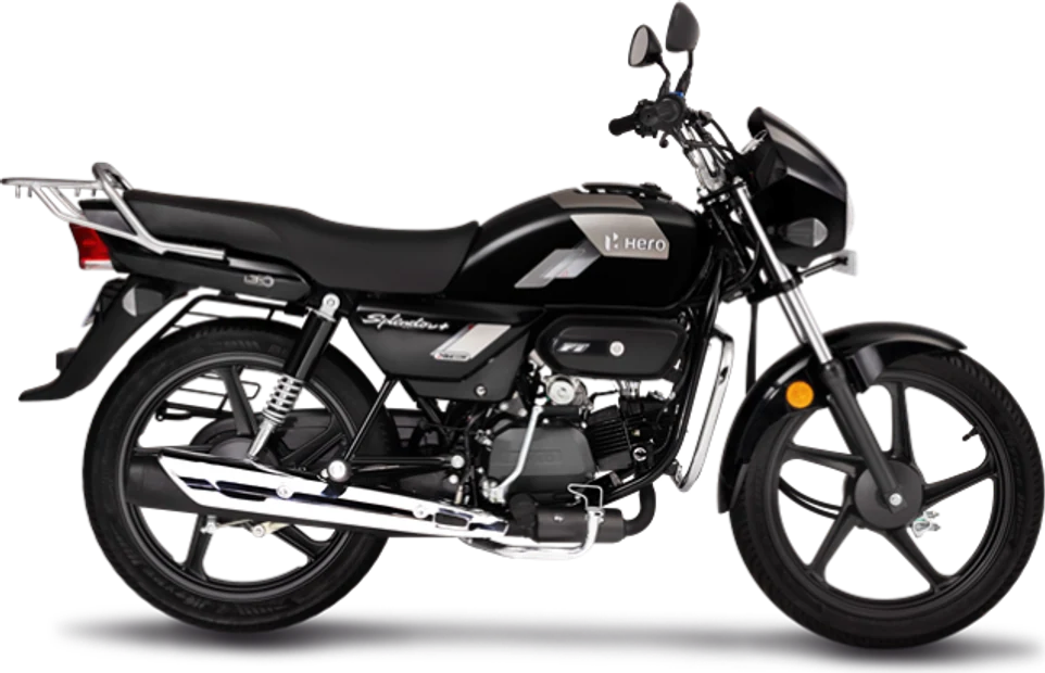 HERO Splendor+ XTEC Black Tornado Grey
