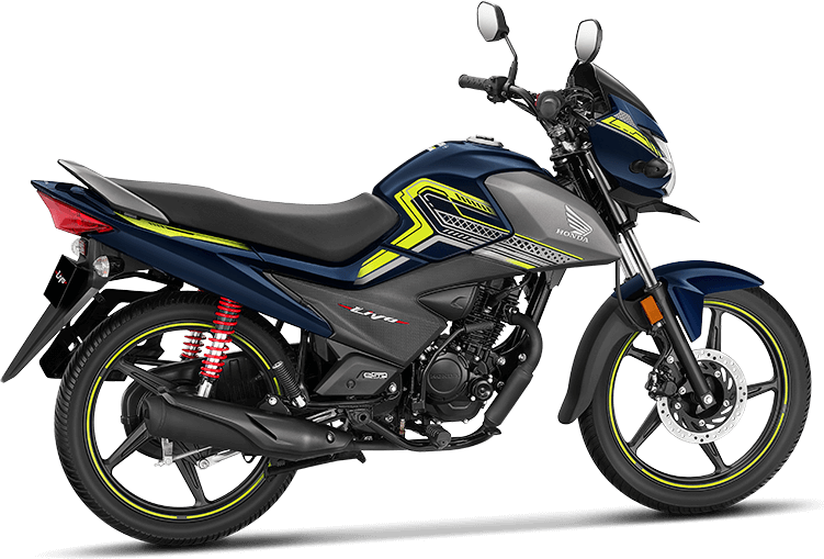 HONDA Livo Pearl Siren Blue A (Geny Gray Shroud + Green Stripes)