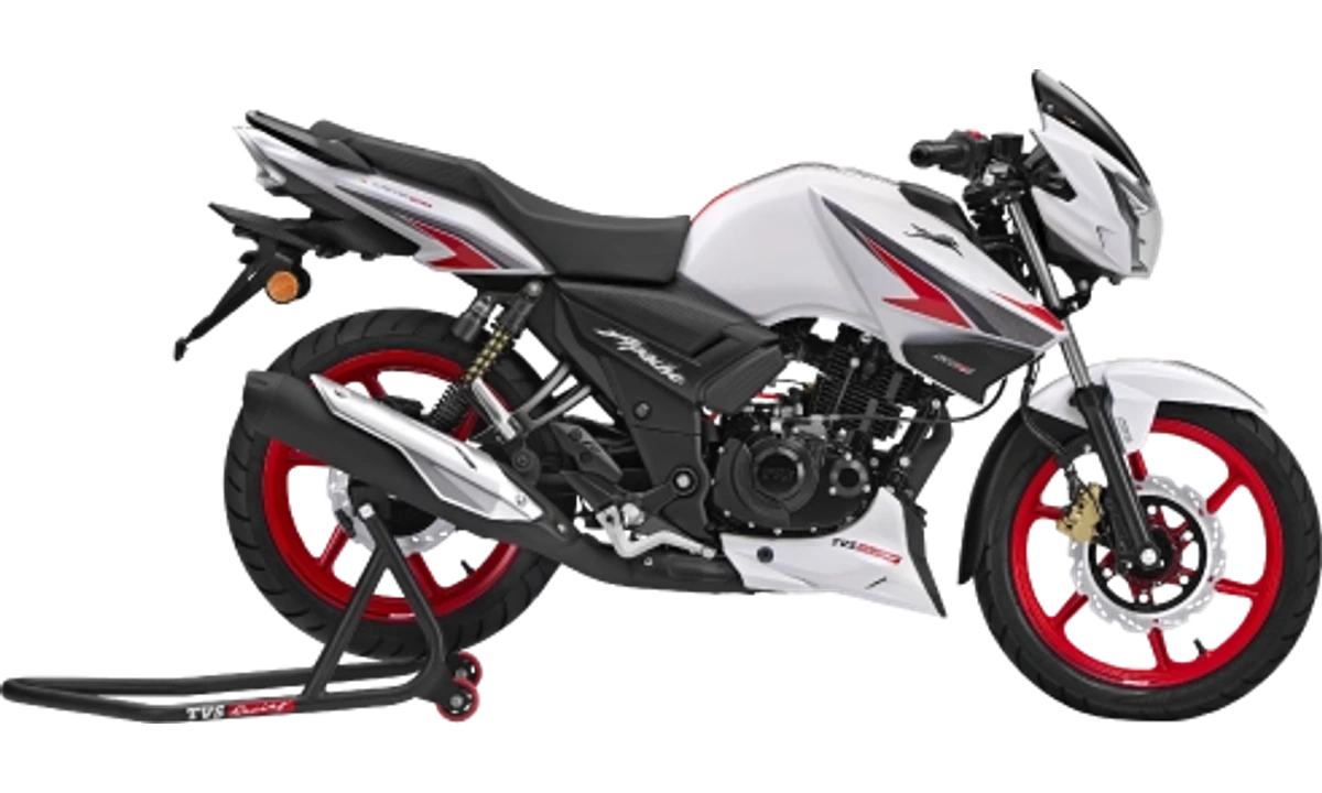 TVS Apache RTR 160 2V Pearl White
