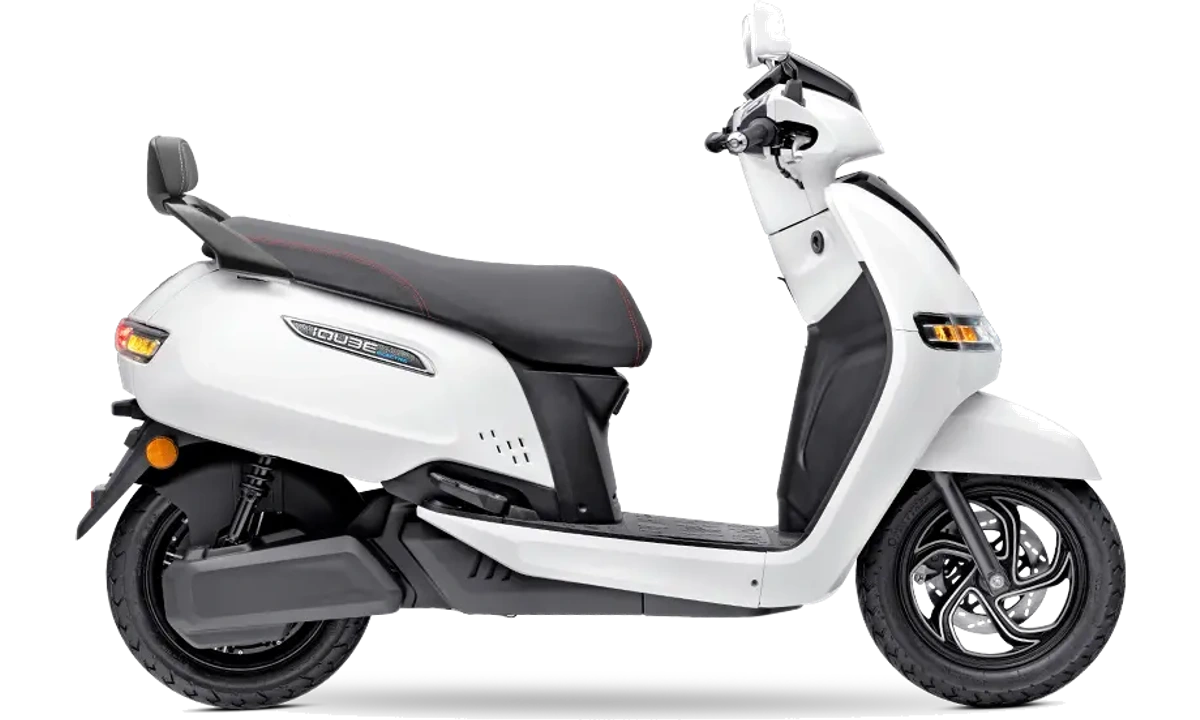 TVS iQube Pearl White