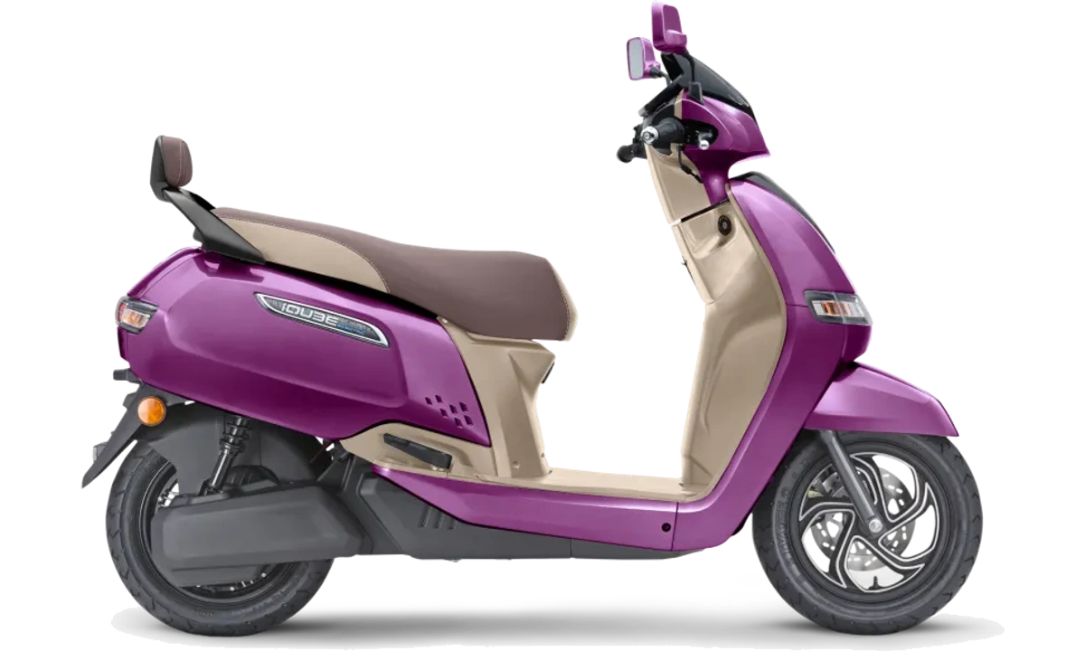 TVS iQube Magnifecence Purple Biege