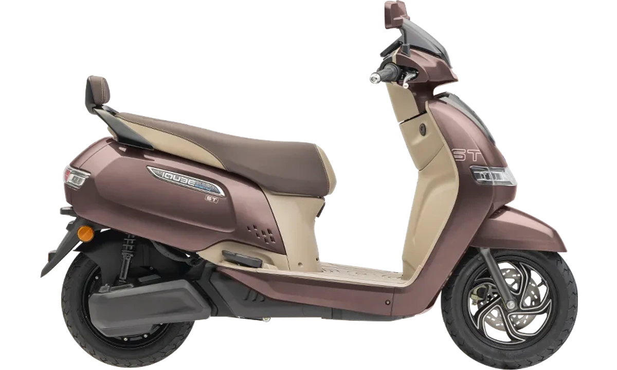 TVS iQube Copper Bronze Beige