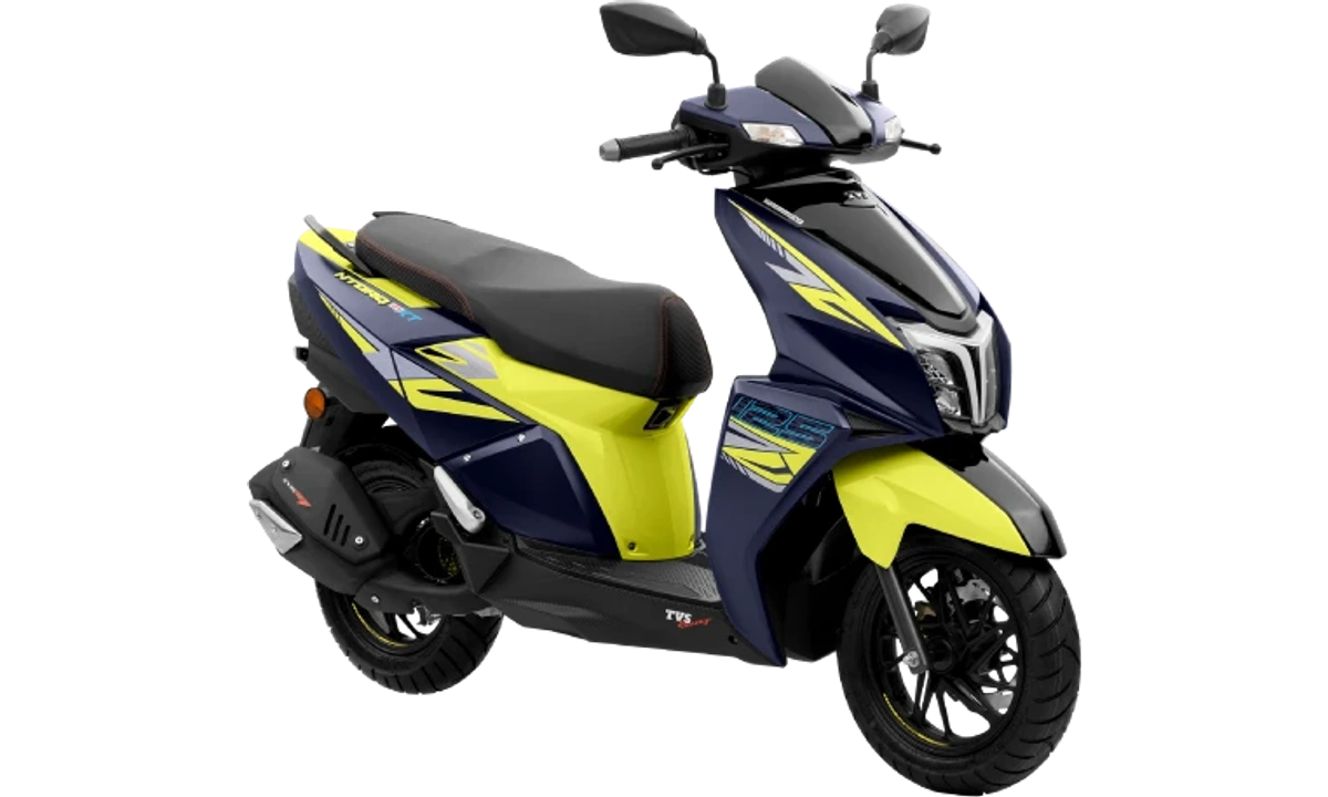 TVS Ntorq 125 Neon Green Denim Blue