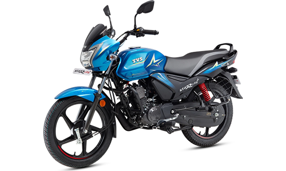 TVS StaR City+ Blue Black