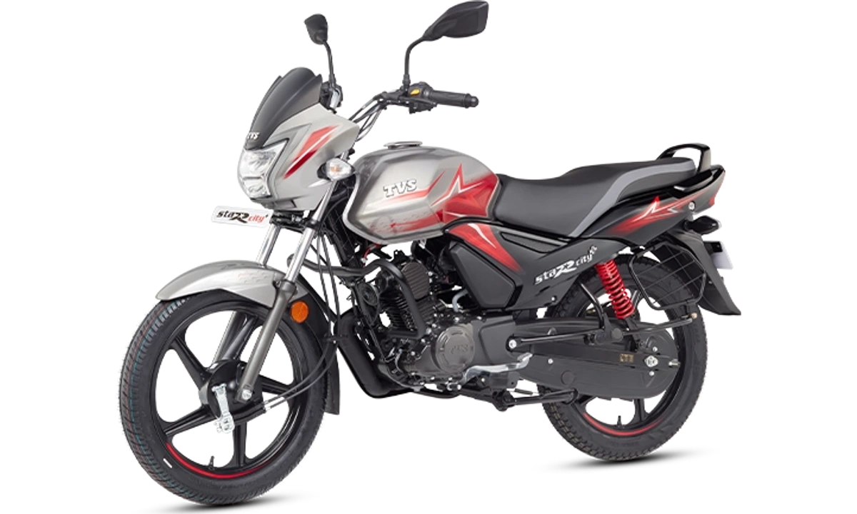 TVS StaR City+ Grey Black