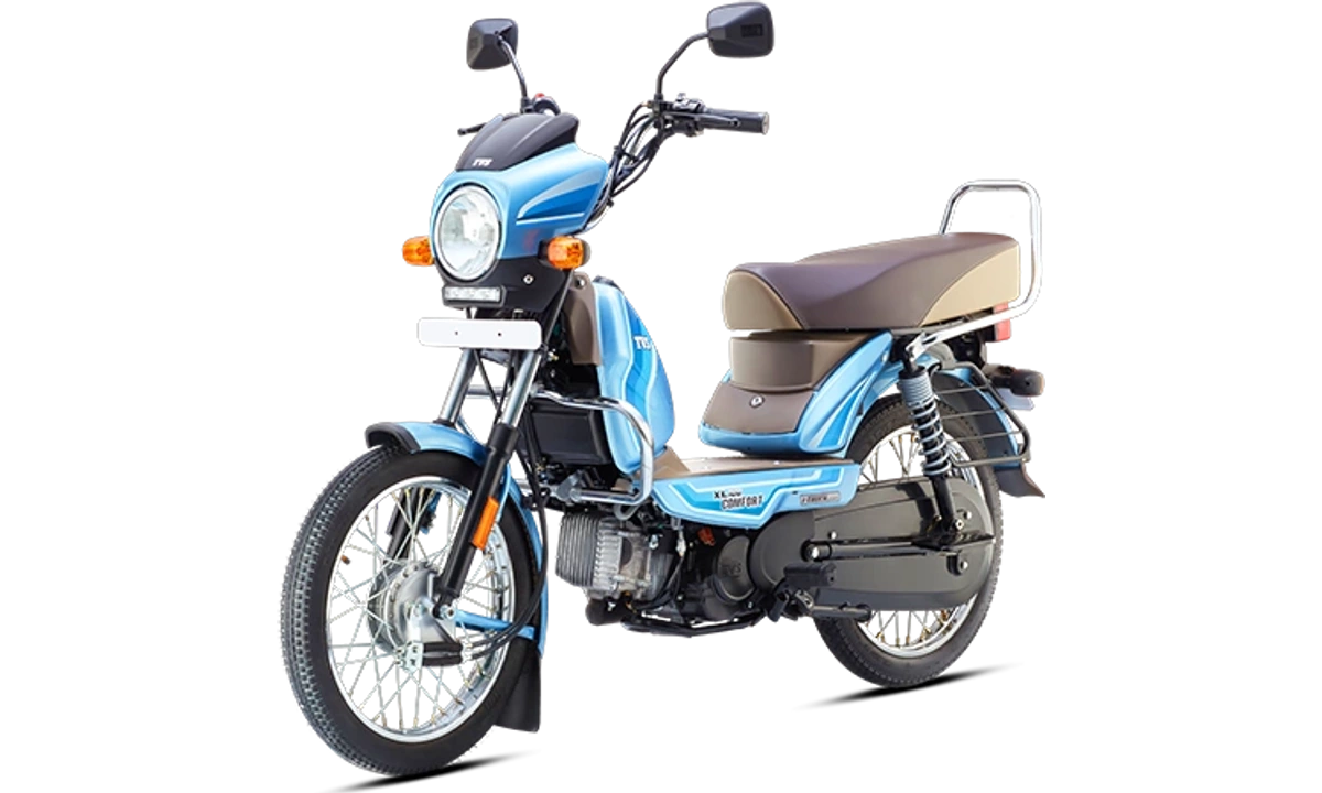 TVS XL100 Cool Mint Blue