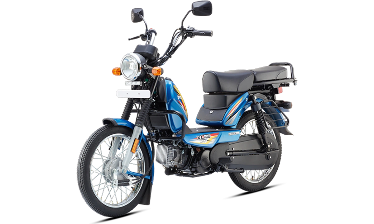 TVS XL100 Matte Blue