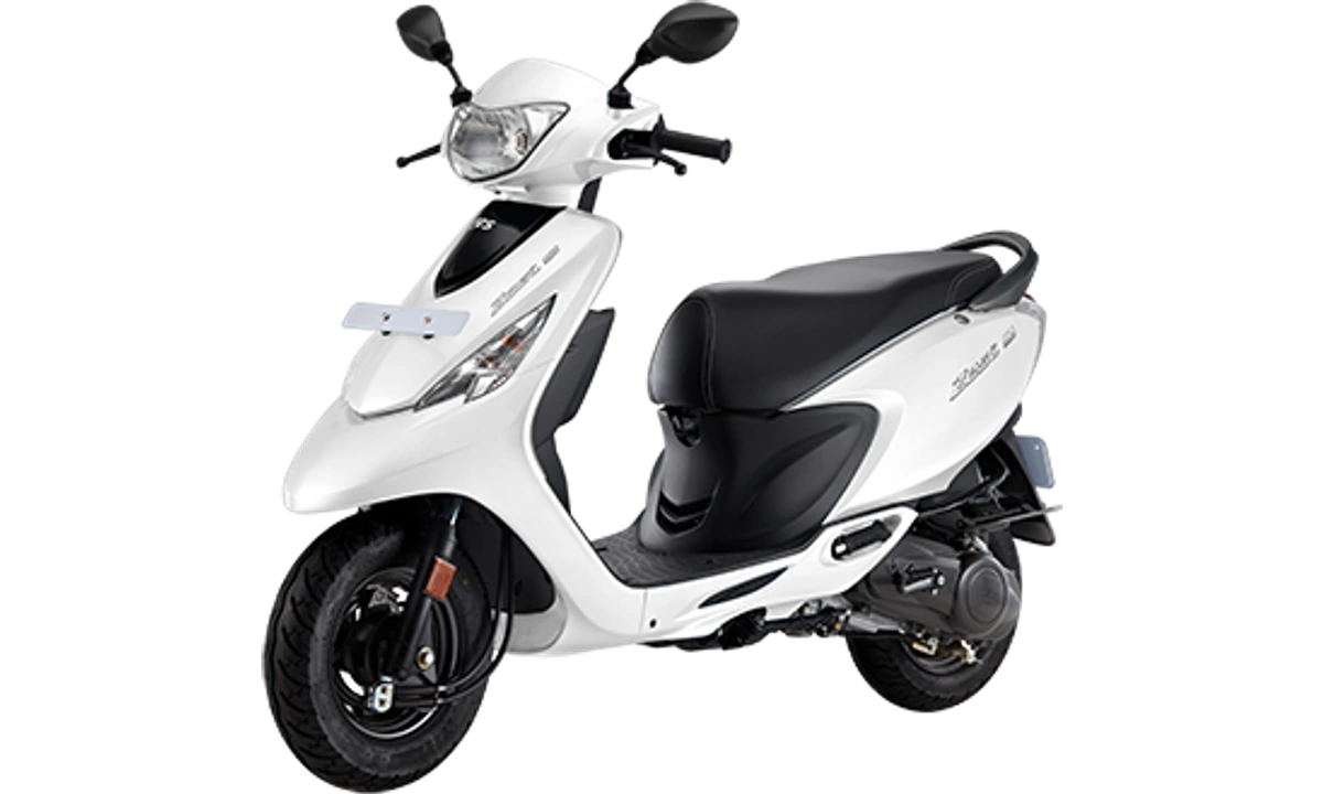 TVS Zest 110 Pearl White