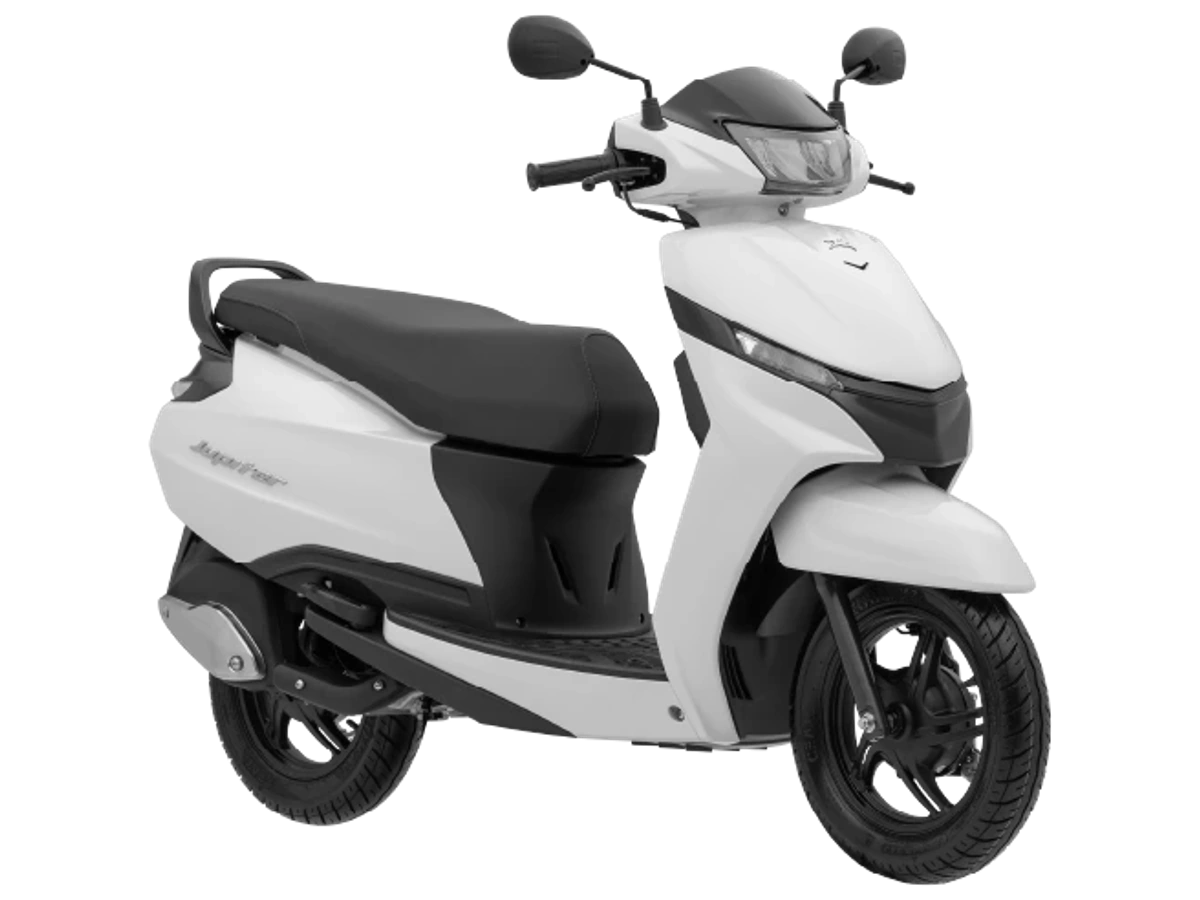 TVS Jupiter Lunar White Gloss