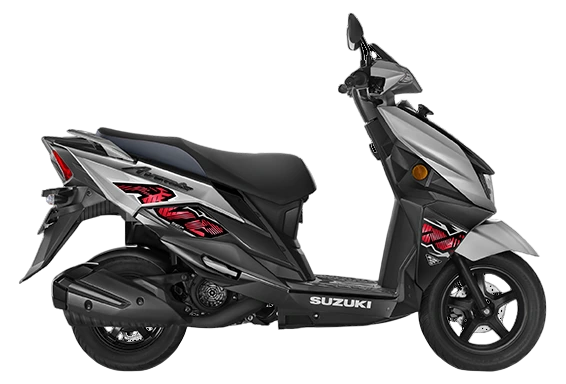 SUZUKI Avenis 125 Met. Mat Platinum Silver No. 2 / Glass Sparkle Black