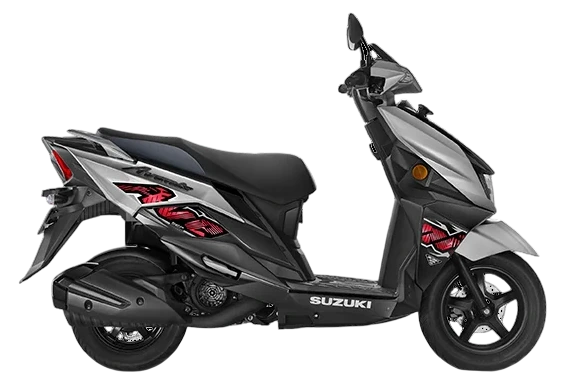 SUZUKI Avenis 125 Met. Mat Platinum Silver No. 2 / Glass Sparkle Black