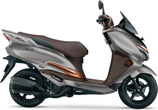 SUZUKI Burgman Street 125 Metallic Matte Platinum Silver No. 2 / Metallic Matte Luxe Copper
