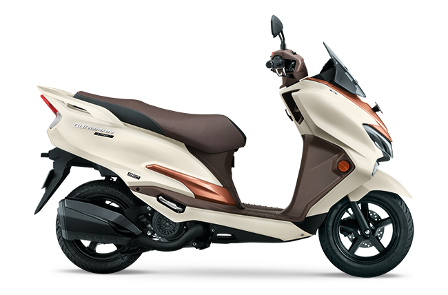SUZUKI Burgman Street 125 Pearl Grace White / Metallic Matte Luxe Copper